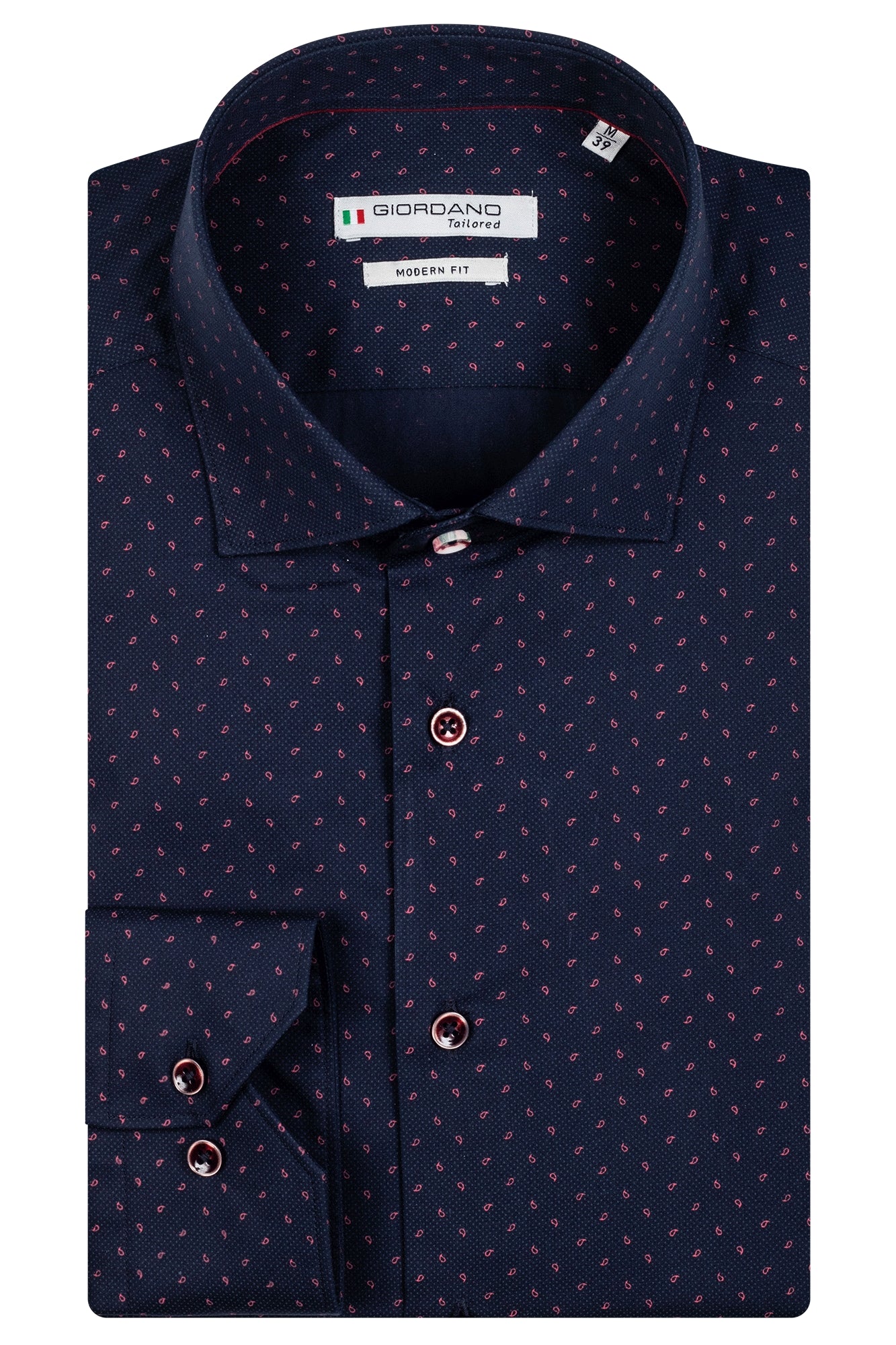 Giordano Shirt - Navy/red