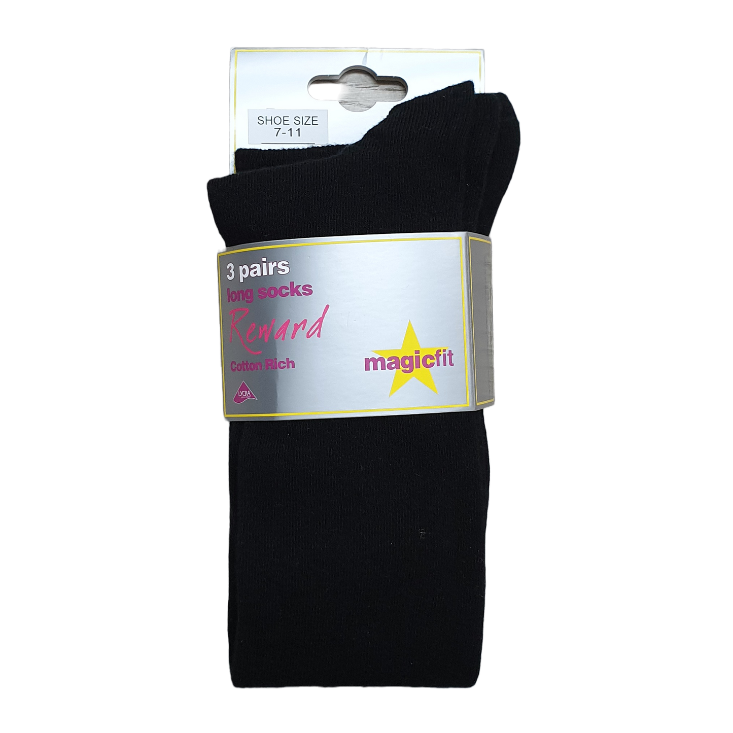 Magicfit School Socks - Long - Black (3 pack)