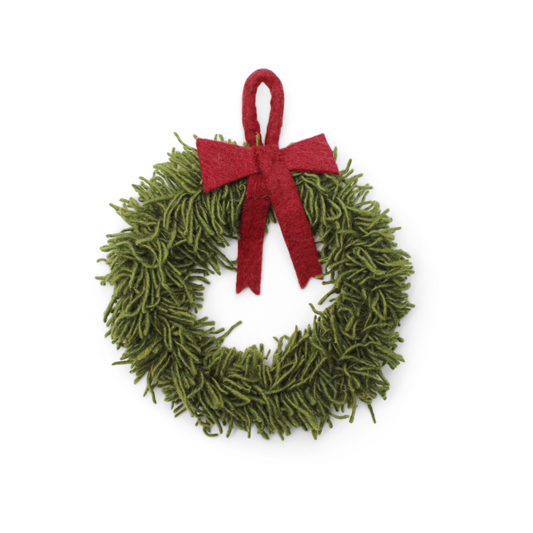Small Wreath with Red Bow