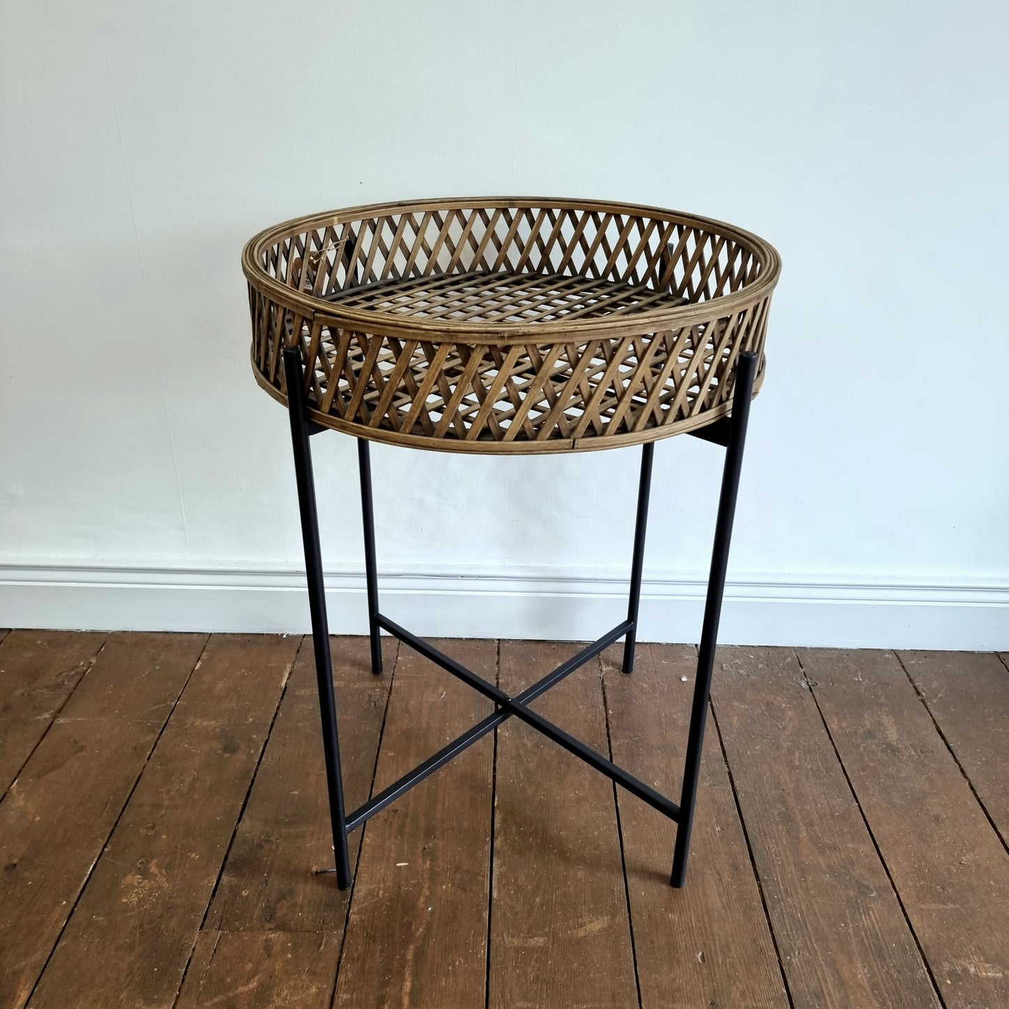 Rattan Tray Side Table