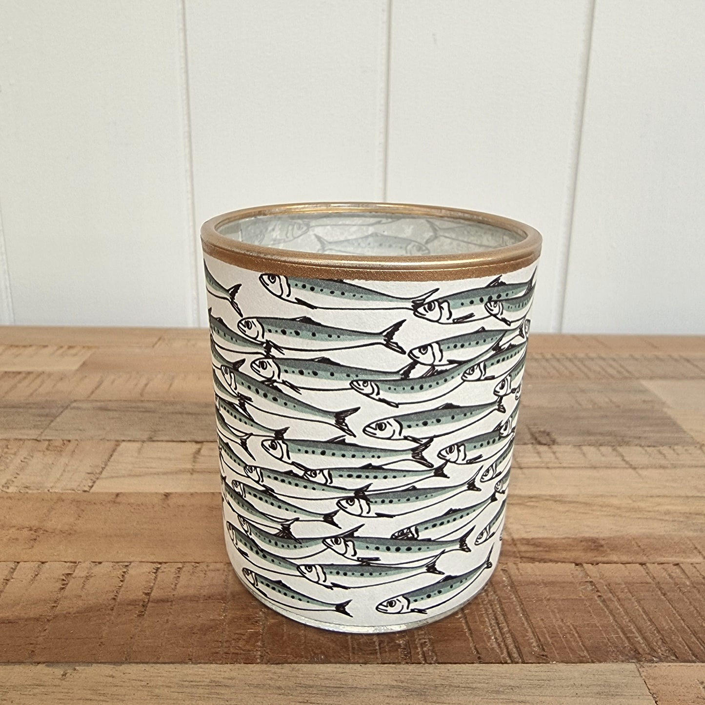 Mackerel Glass Votive