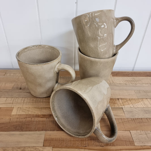 Taupe Reactive Mugs (Set of 4)