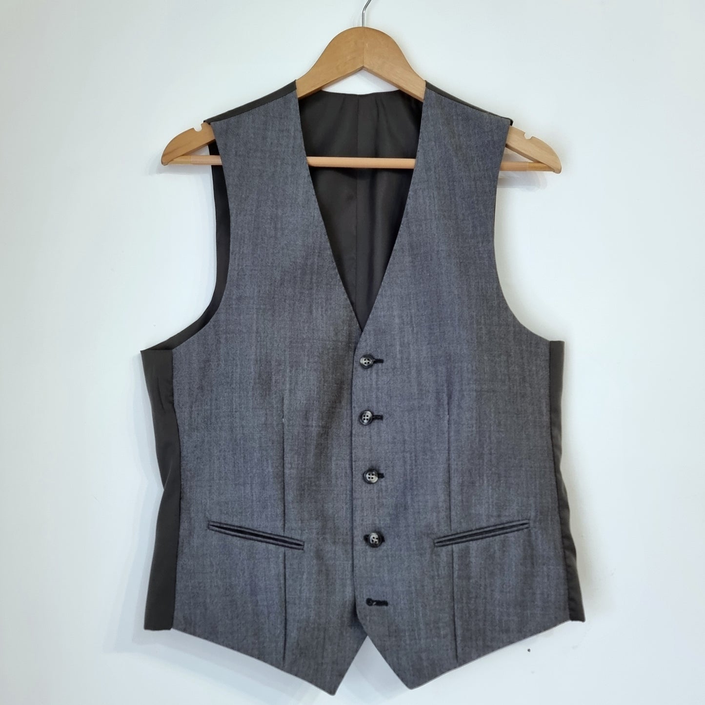 Single Breasted Waistcoat - Grey