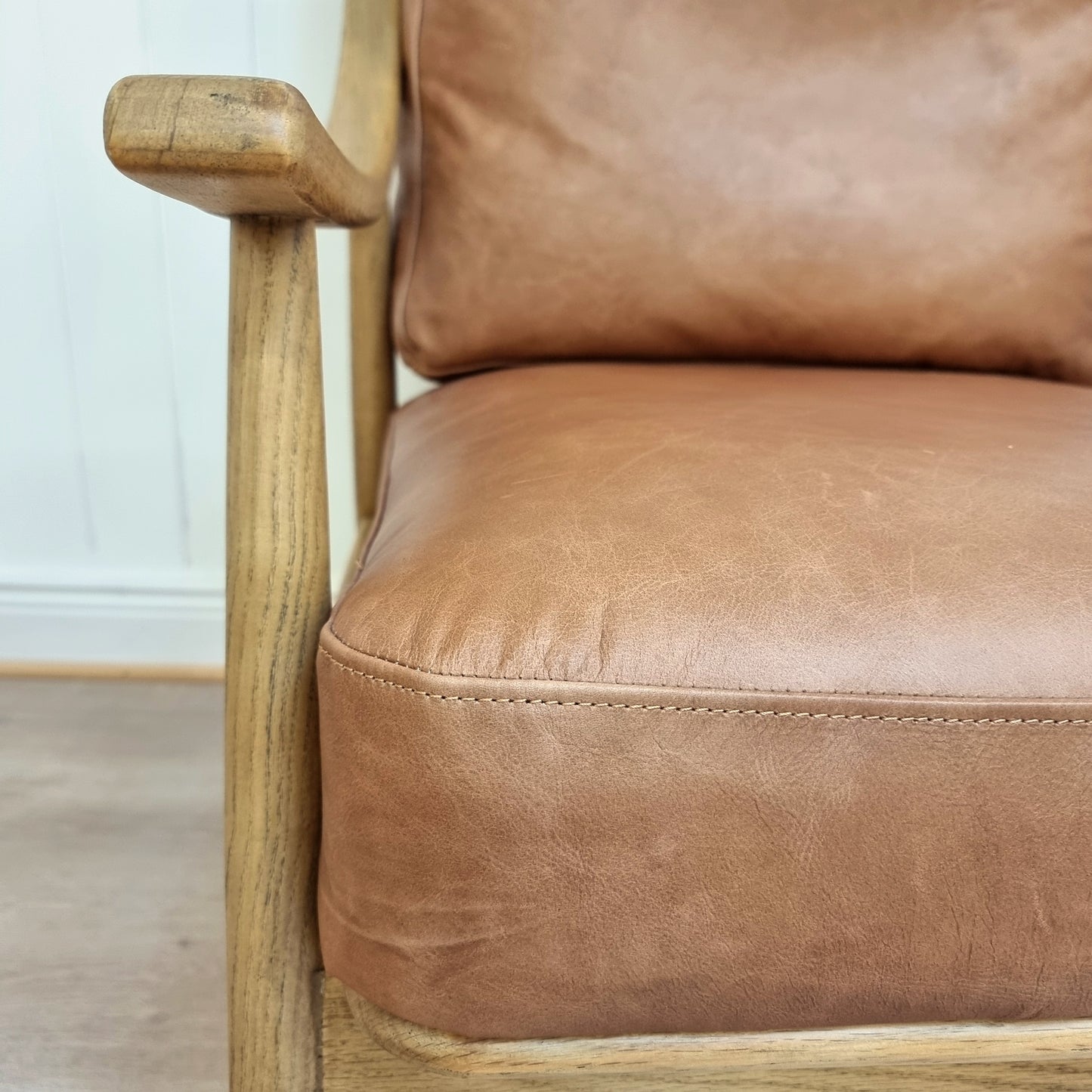 Brown Leather Armchair