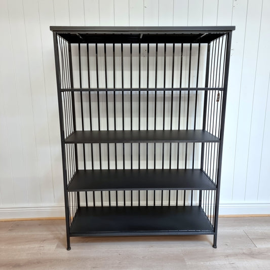 Shelving Unit with Four Shelves - Antique Black