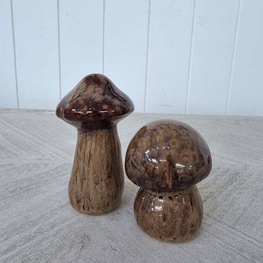 Mushroom - Brown Melange (Set of 2)