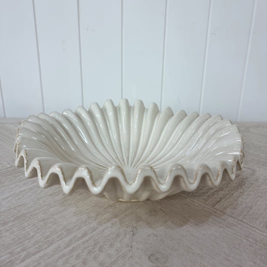 Hanna Saucer - White Melange