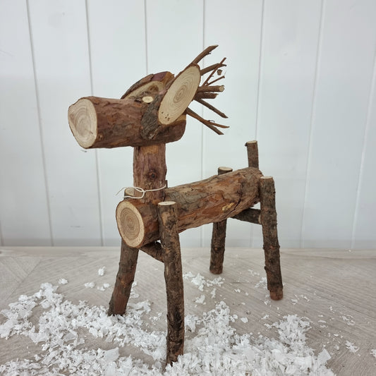Large Wooden Deer
