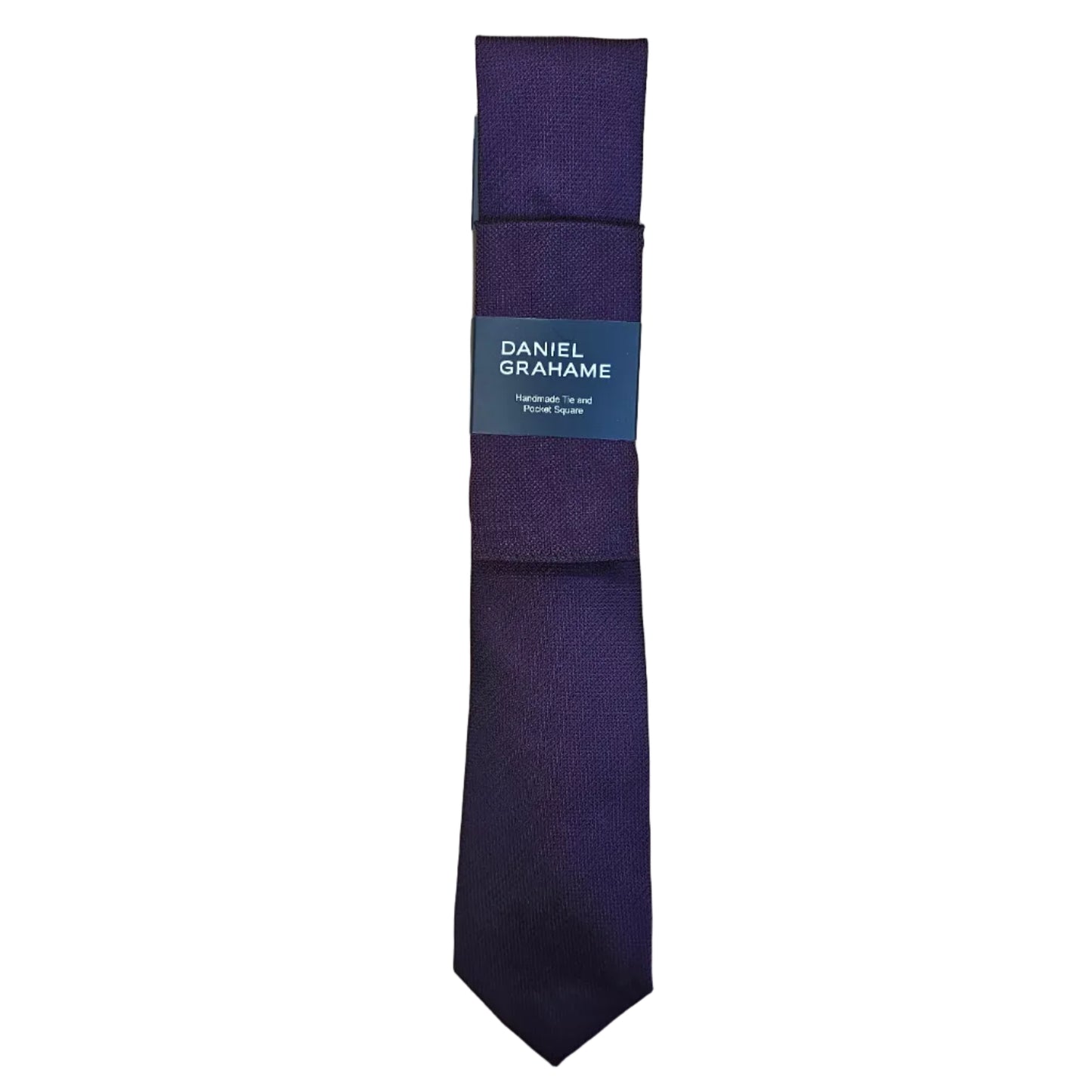 Daniel Grahame Tie and Pocket Square Set - Mulberry