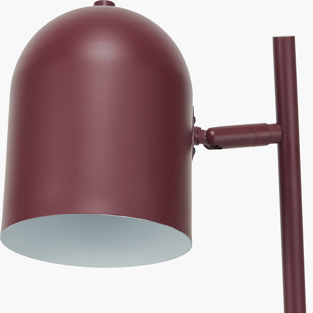 Metal Cloche Headed Table Lamp - Mulberry