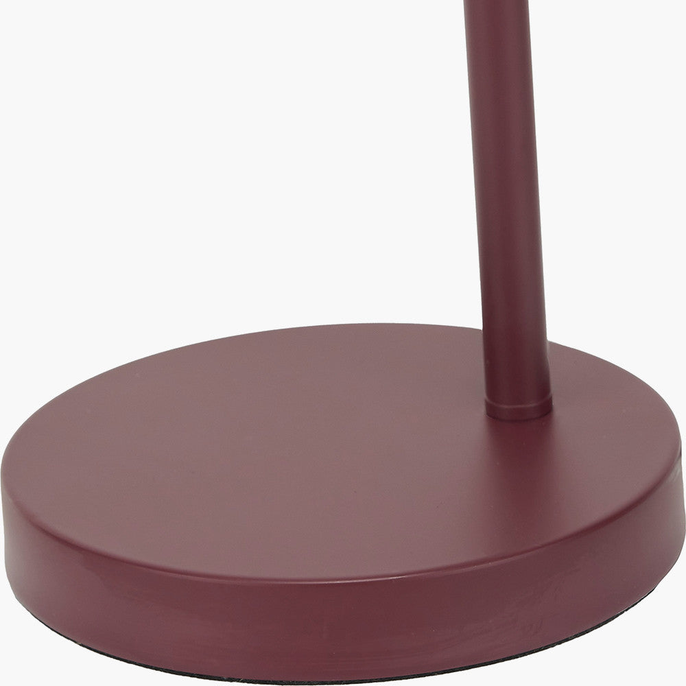 Metal Cloche Headed Table Lamp - Mulberry