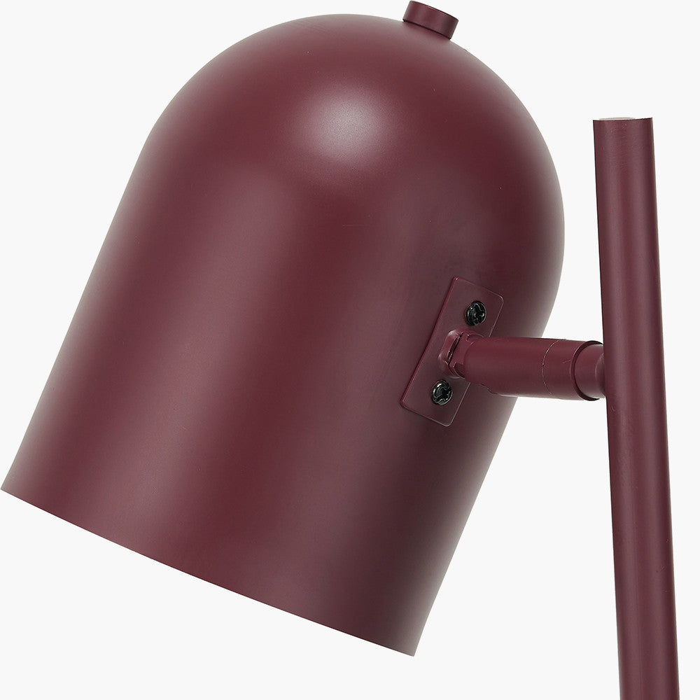 Metal Cloche Headed Table Lamp - Mulberry