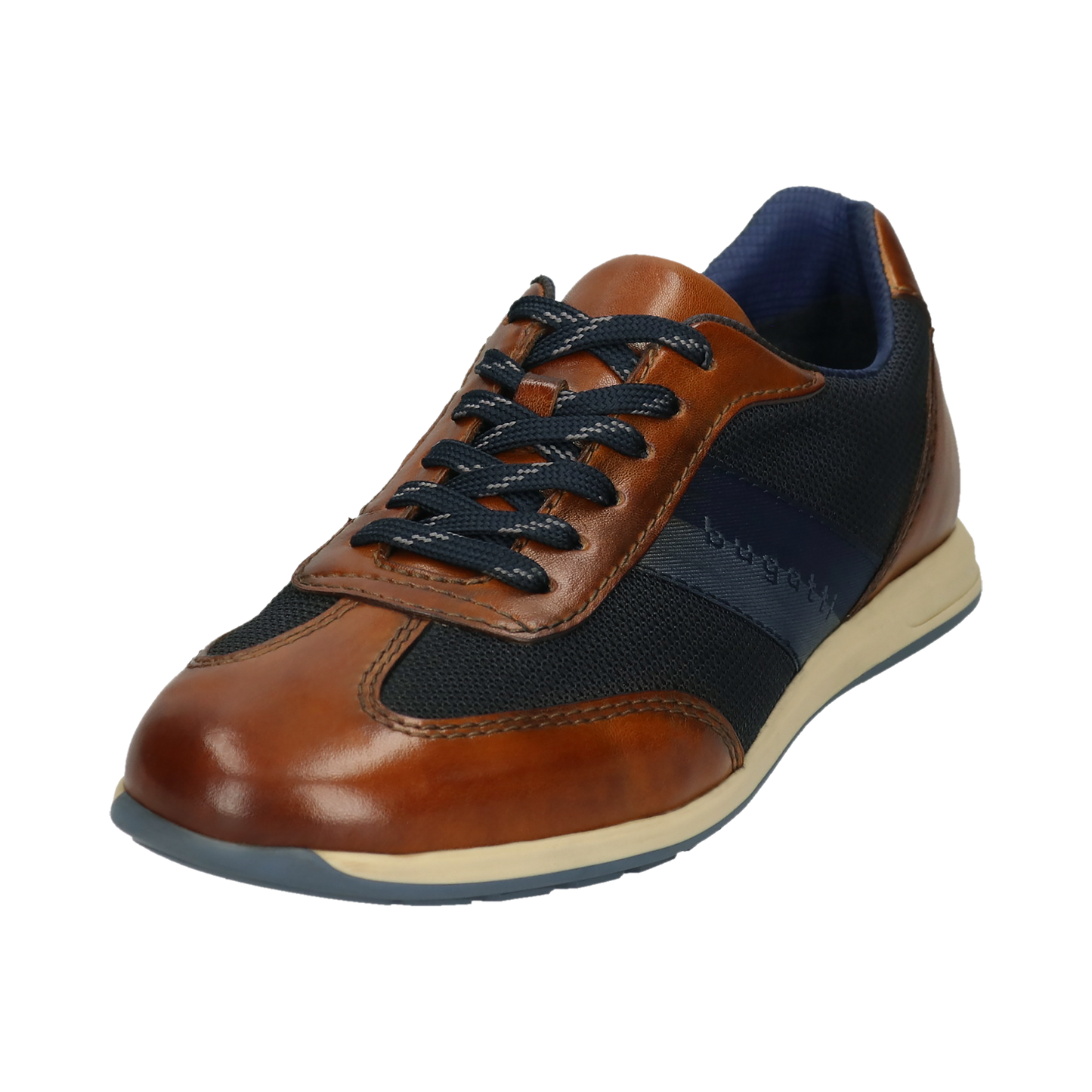 Bugatti Shoes - Cognac/dark blue