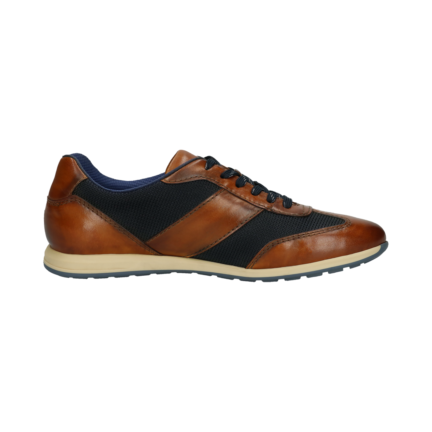 Bugatti Shoes - Cognac/dark blue