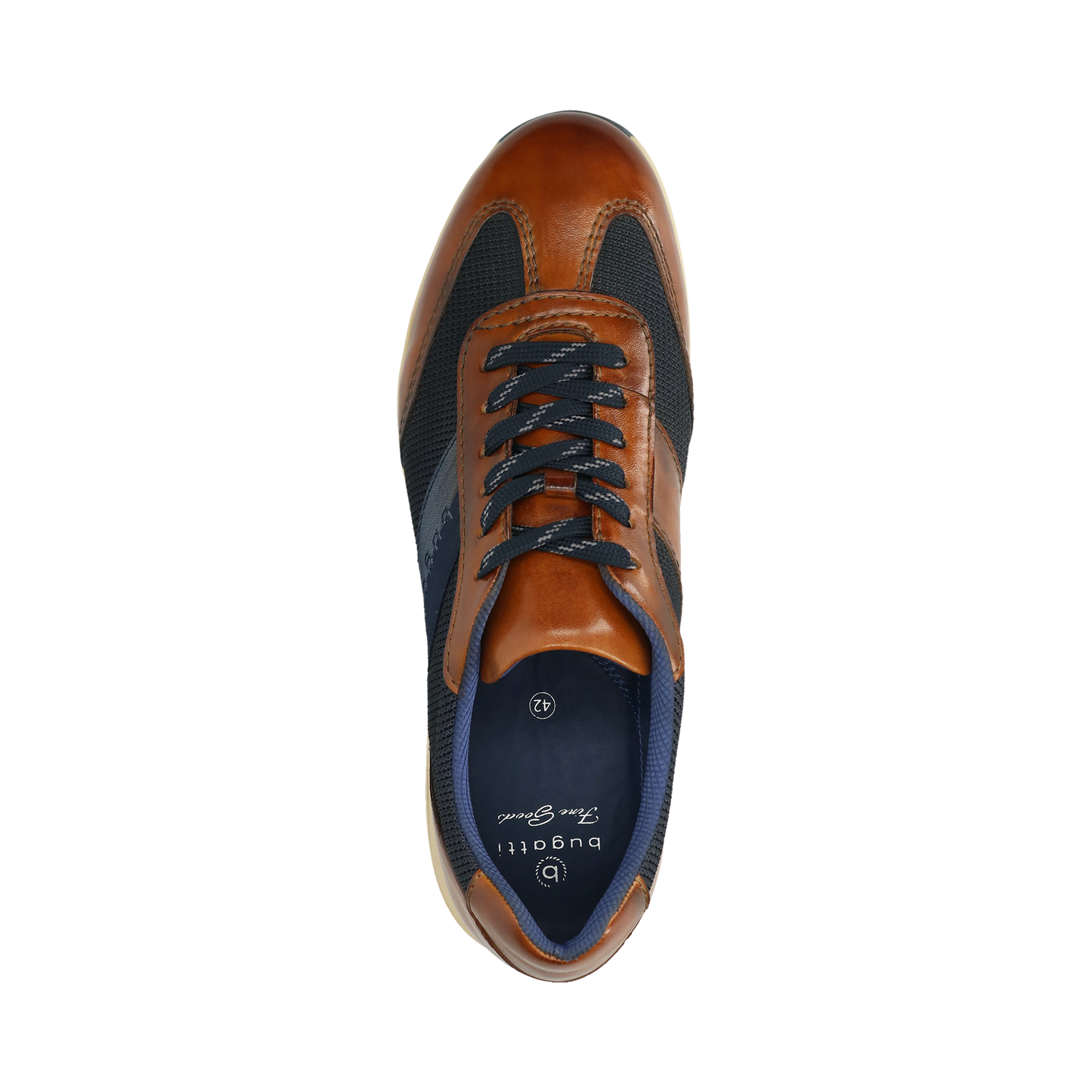 Bugatti Shoes - Cognac/dark blue