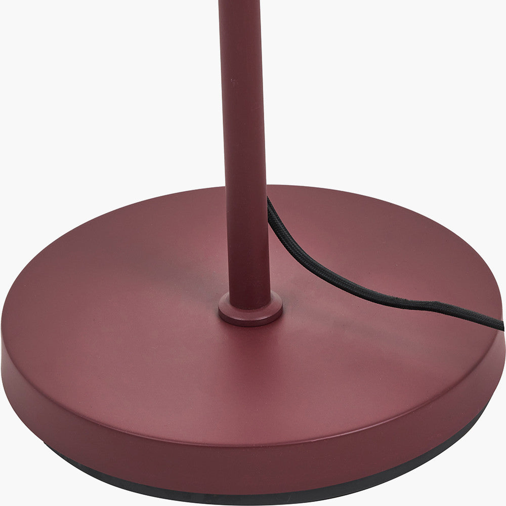 Metal Cloche Two Head Floor Lamp - Mulberry
