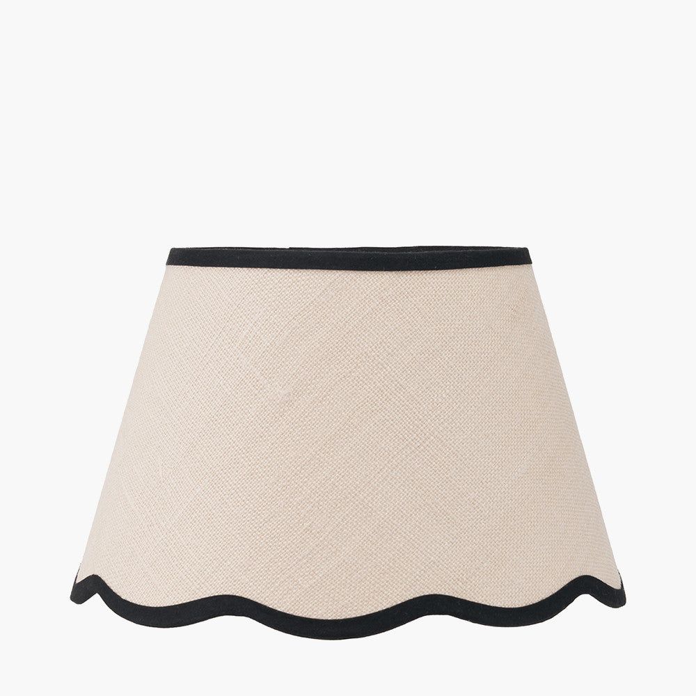 Cream Jute Shade Scalloped Edge (30cm)