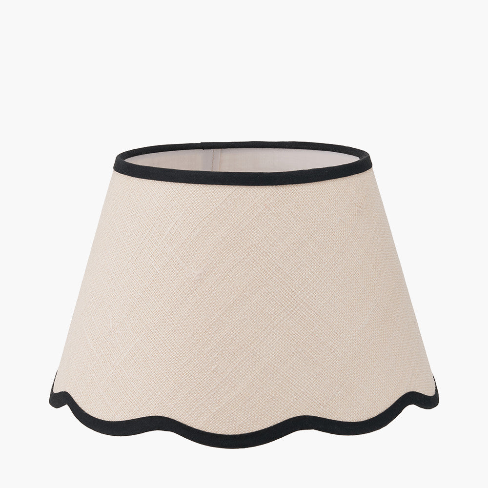 Cream Jute Shade Scalloped Edge (30cm)