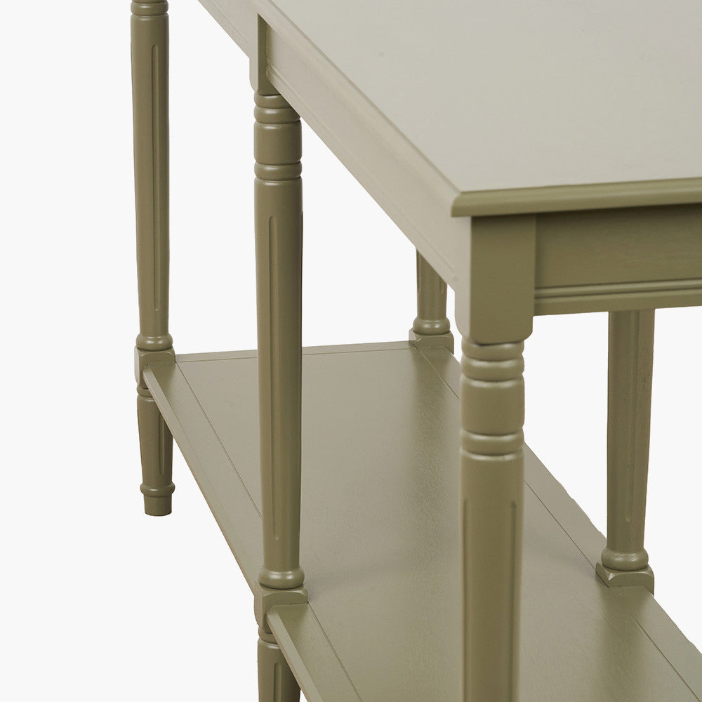 Pine Wood Large Console Table