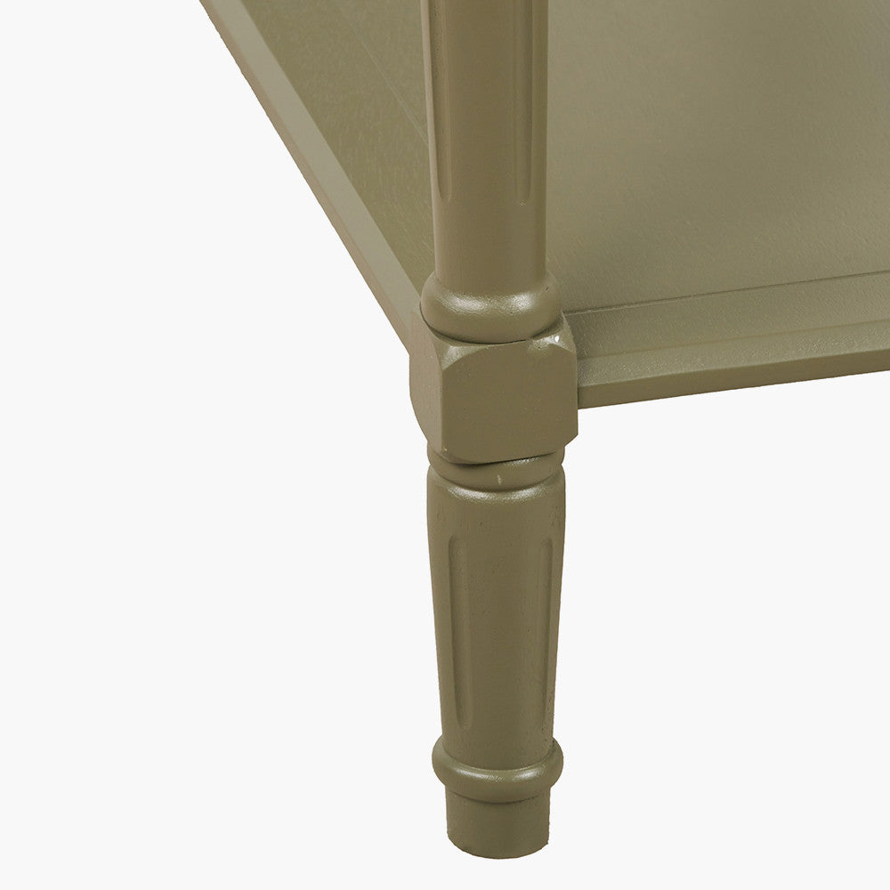 Pine Wood Large Console Table