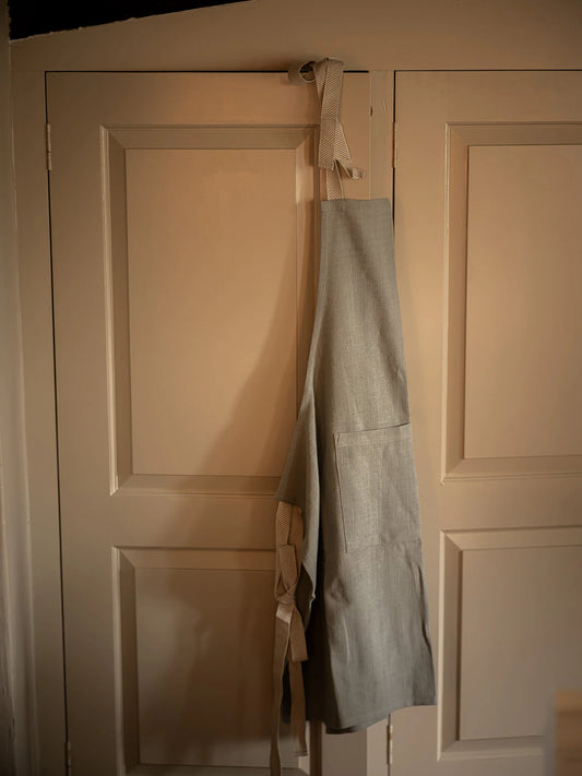 Stripe Tape Apron - Slate