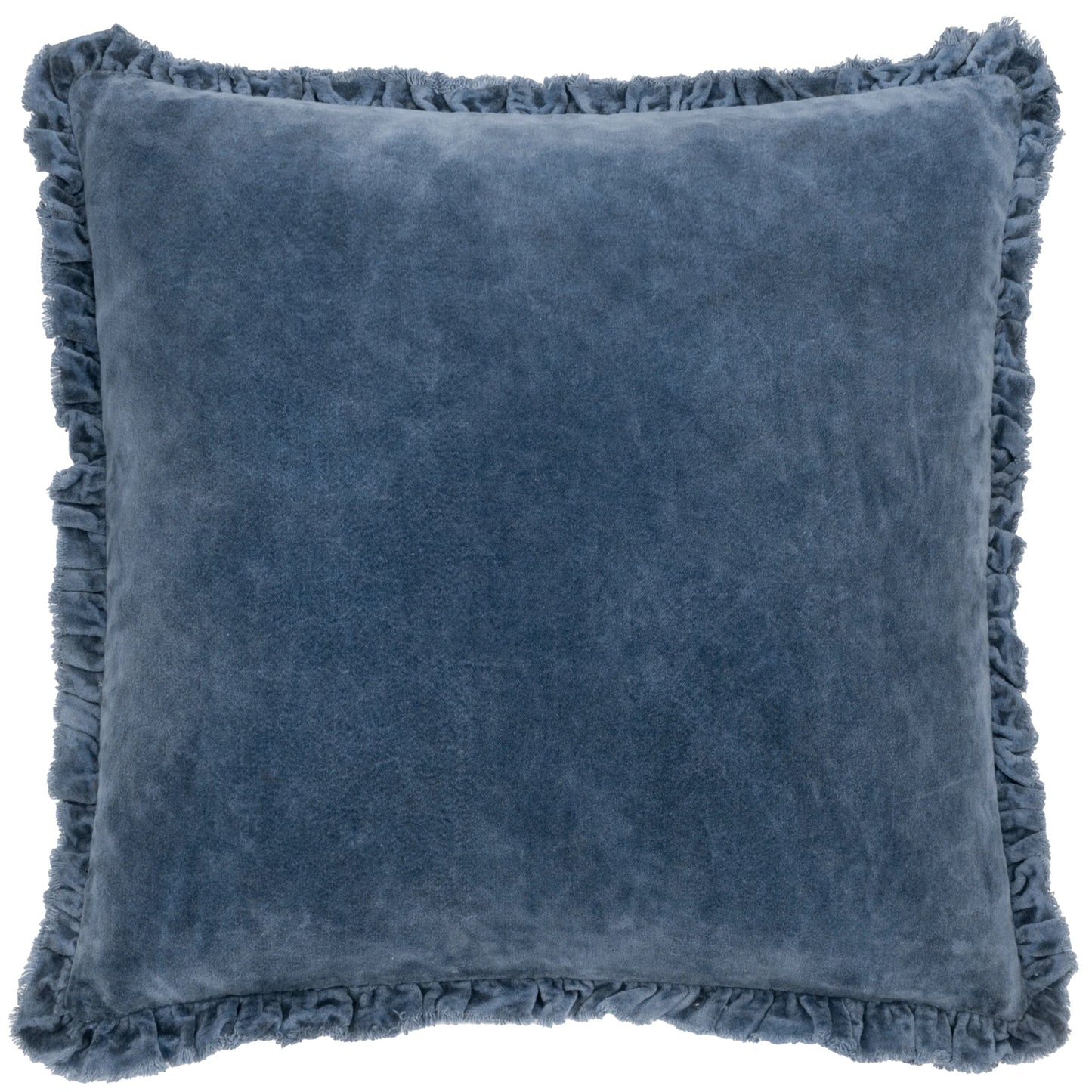 Bertie Washed Cotton Velvet Cushion Cover - Ink