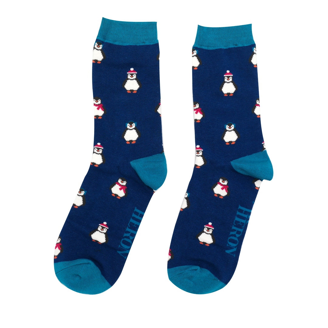 Mr Heron Baby Penguins Socks - Box