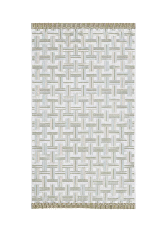 Rana Towel - Chartreuse/Silver
