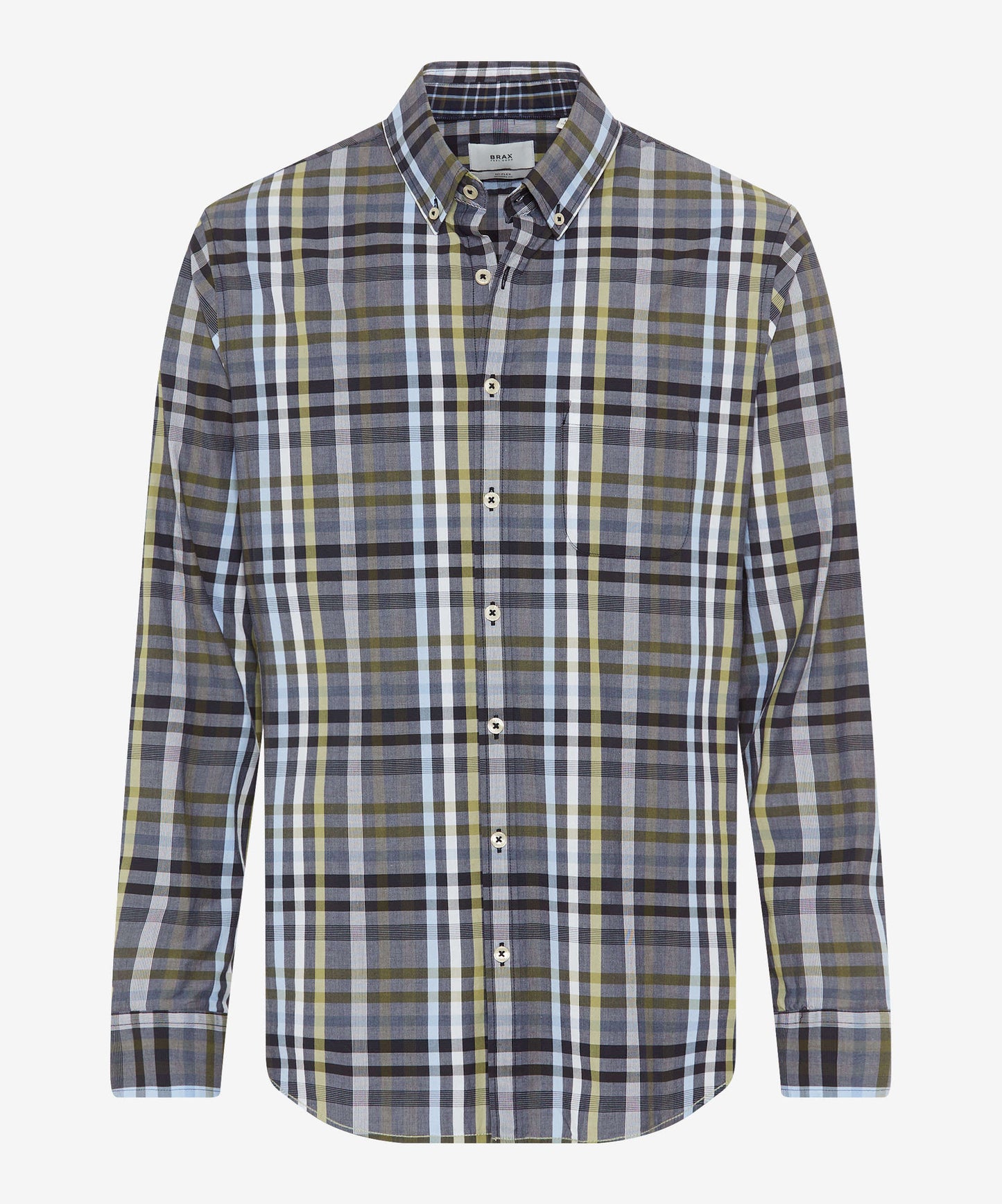 Brax Modern Fit Shirt - Daniel C - Green