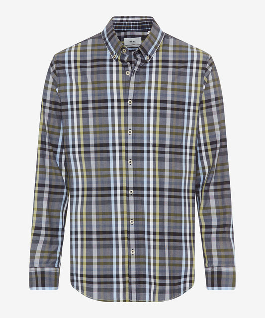 Brax Modern Fit Shirt - Daniel C - Green