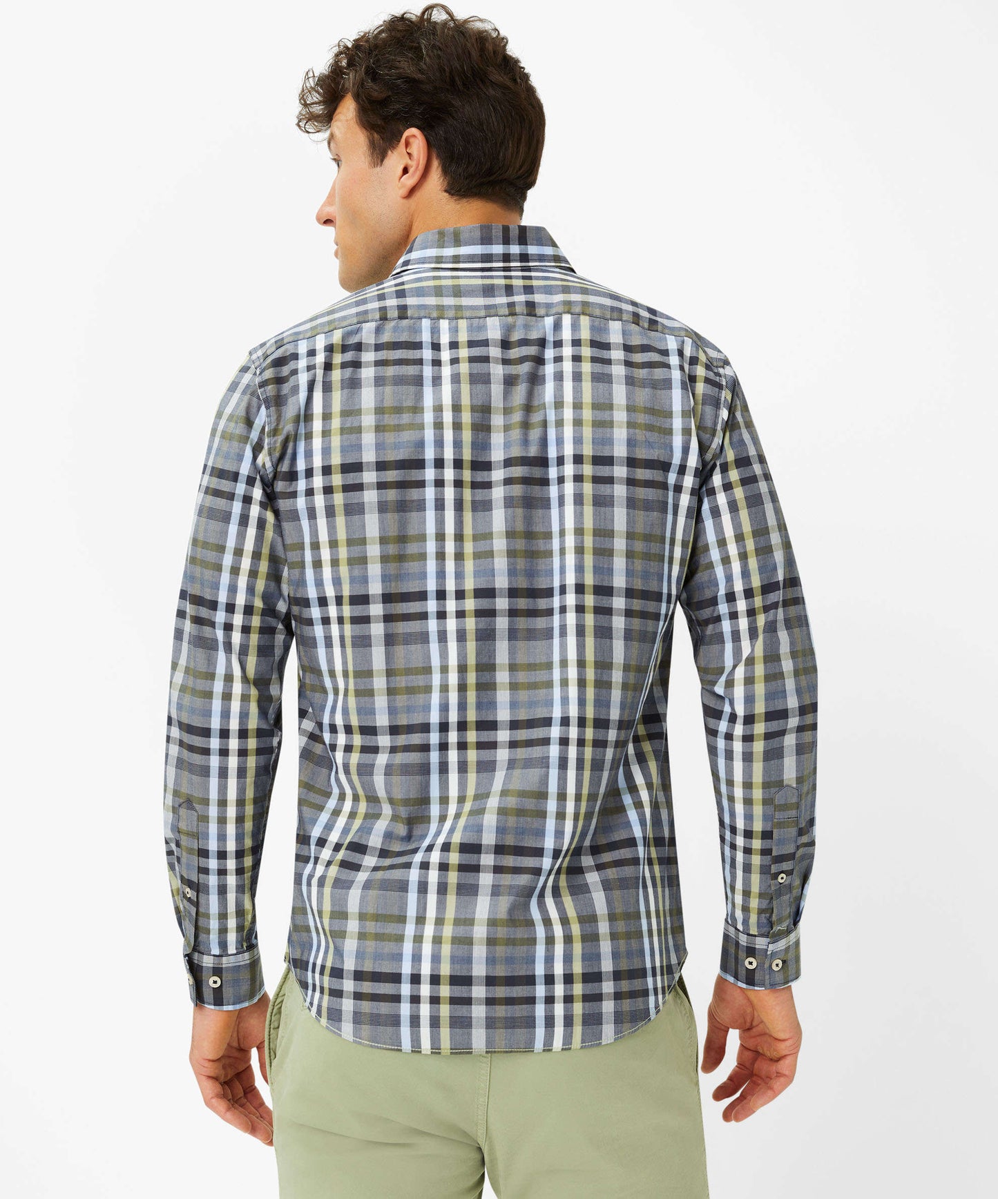 Brax Modern Fit Shirt - Daniel C - Green