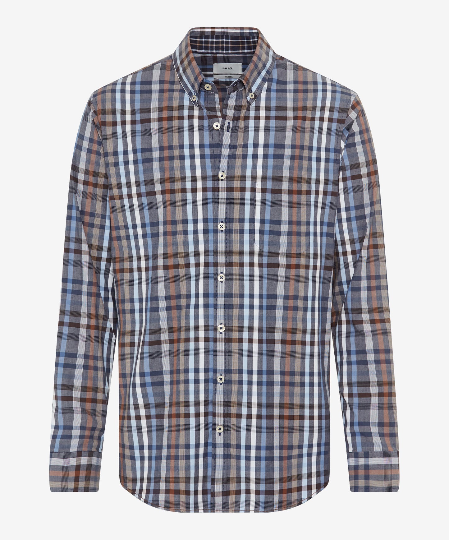 Brax Modern Fit Shirt - Daniel C - Brown