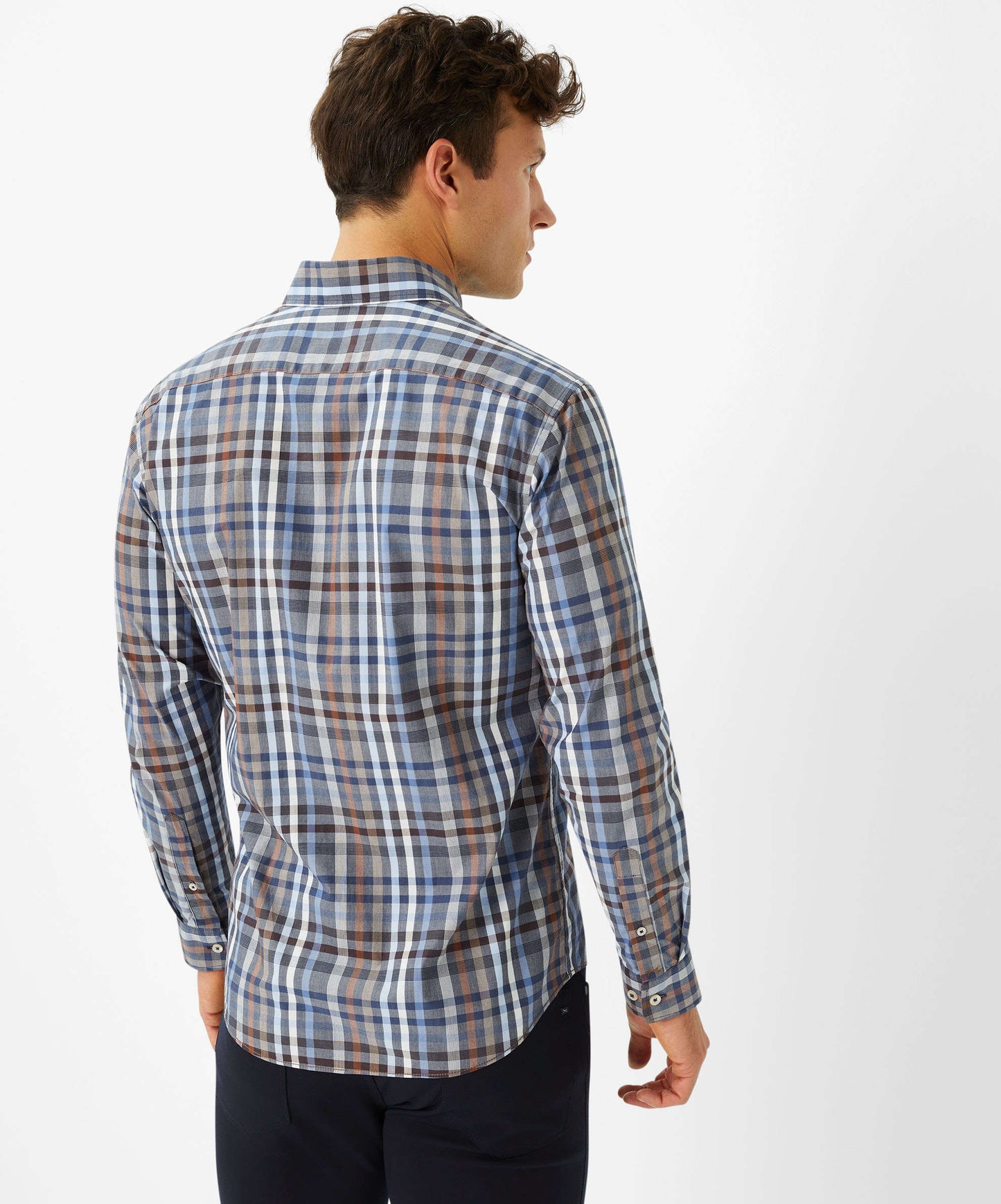 Brax Modern Fit Shirt - Daniel C - Brown