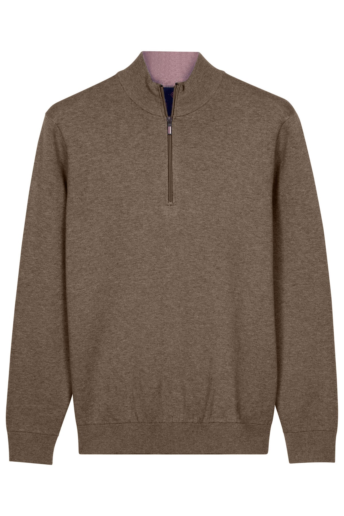 Baileys Quarter Zip Knitwear - Taupe