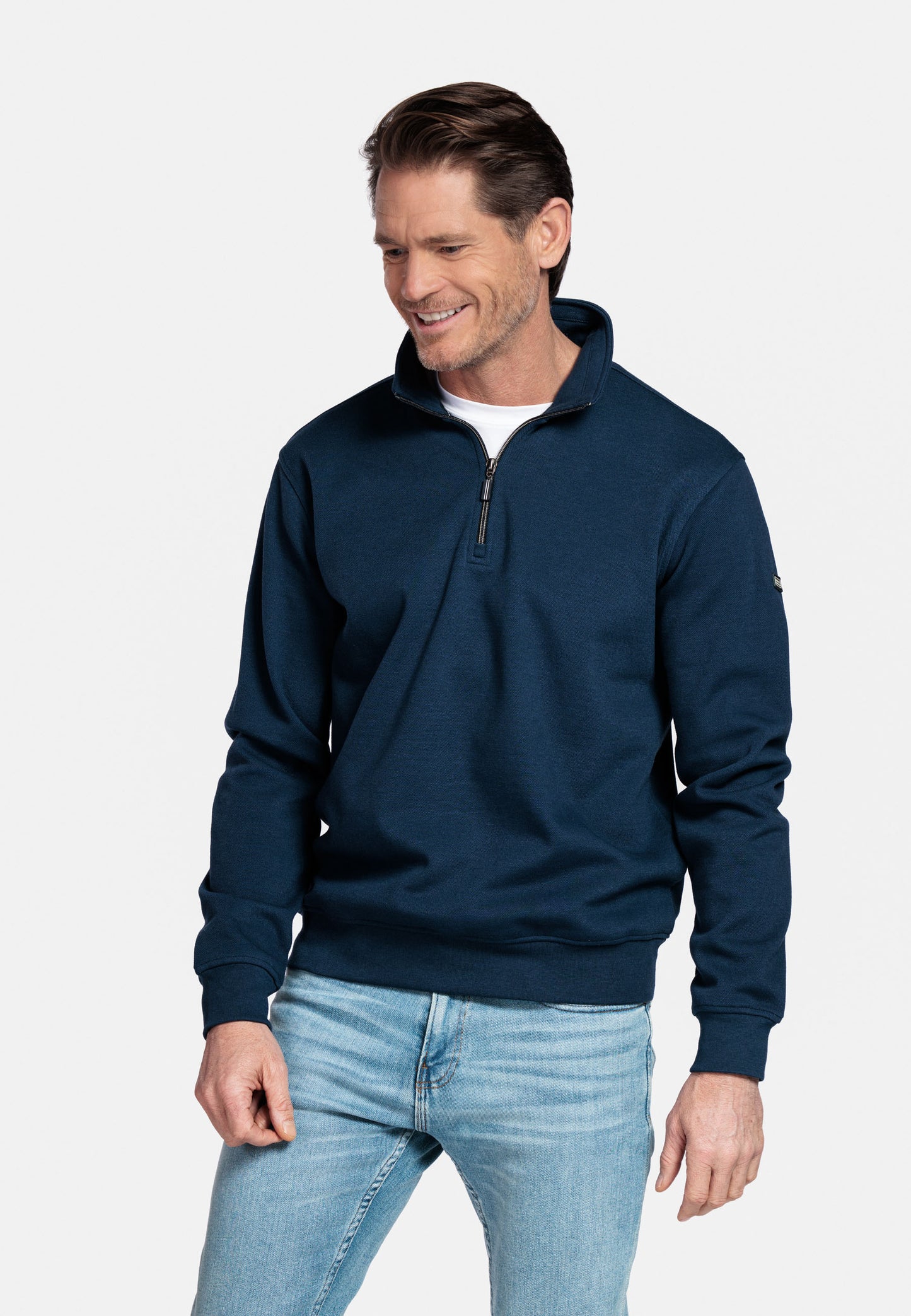 Baileys Quarter Zip Sweatshirt - Dark Blue