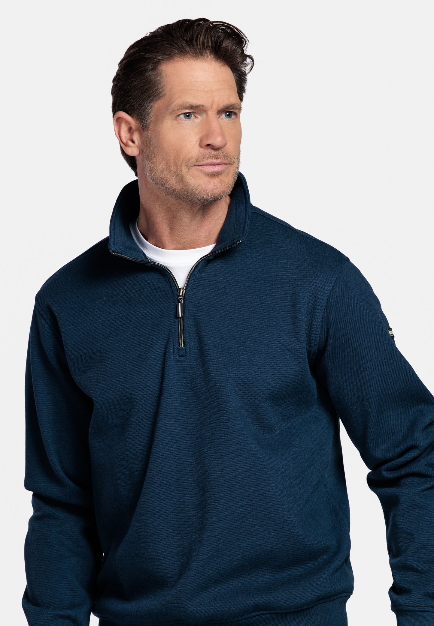 Baileys Quarter Zip Sweatshirt - Dark Blue