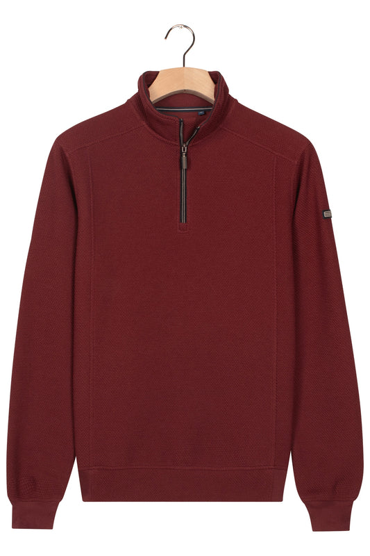 Baileys Half-Zip Sweatshirt - Deep Mauve