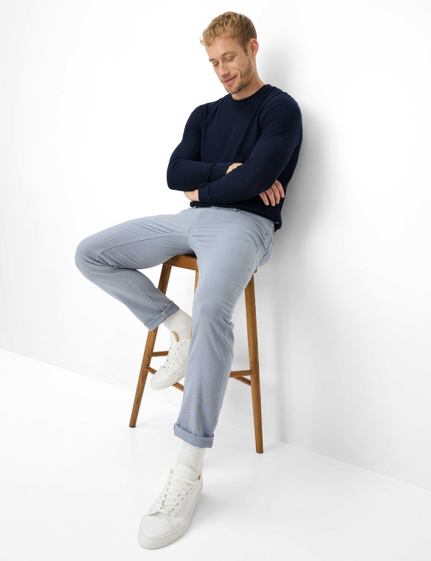 Brax Trousers - Chuck - Smoke Blue