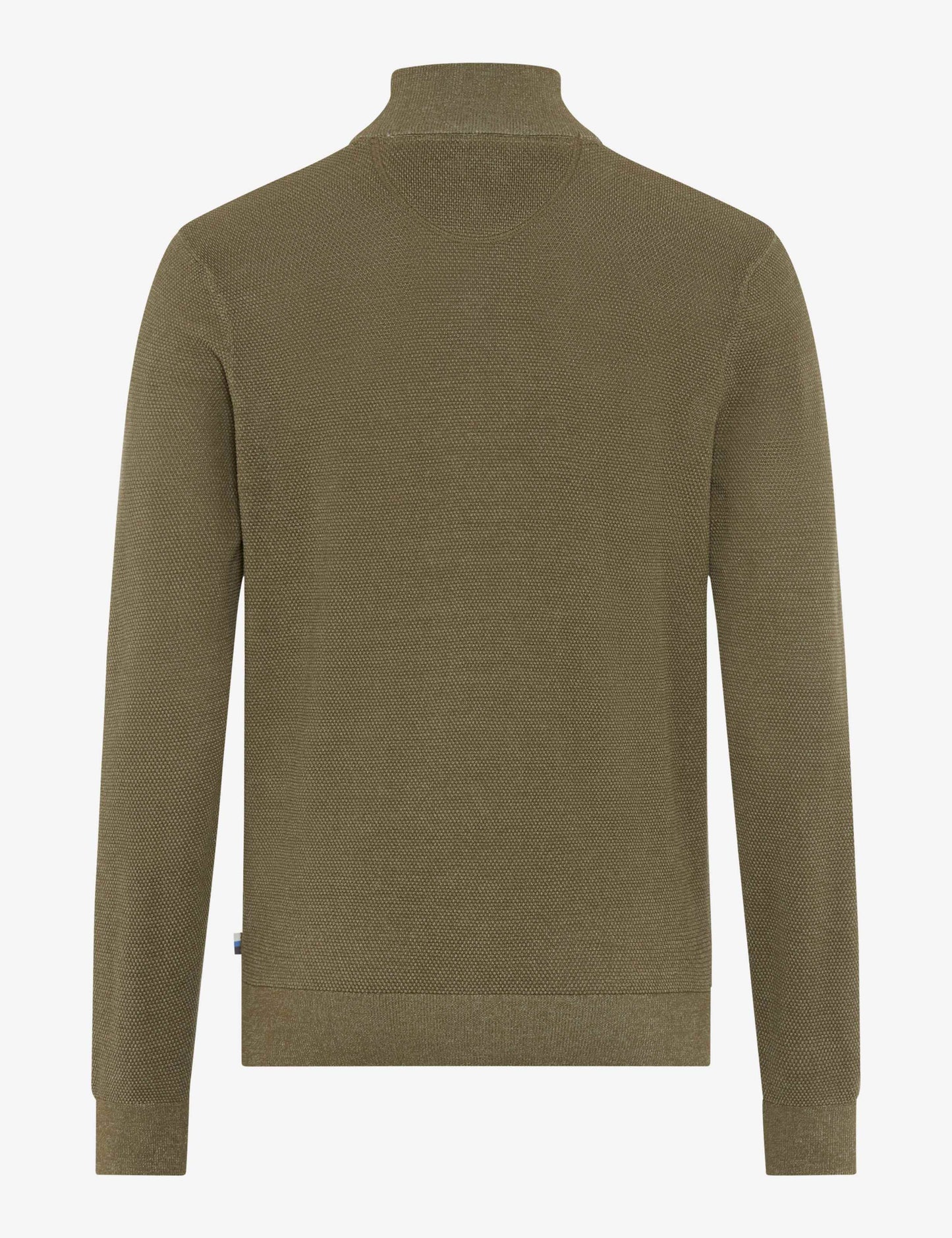Brax Quarter Zip Knitwear - Steffen - Brown