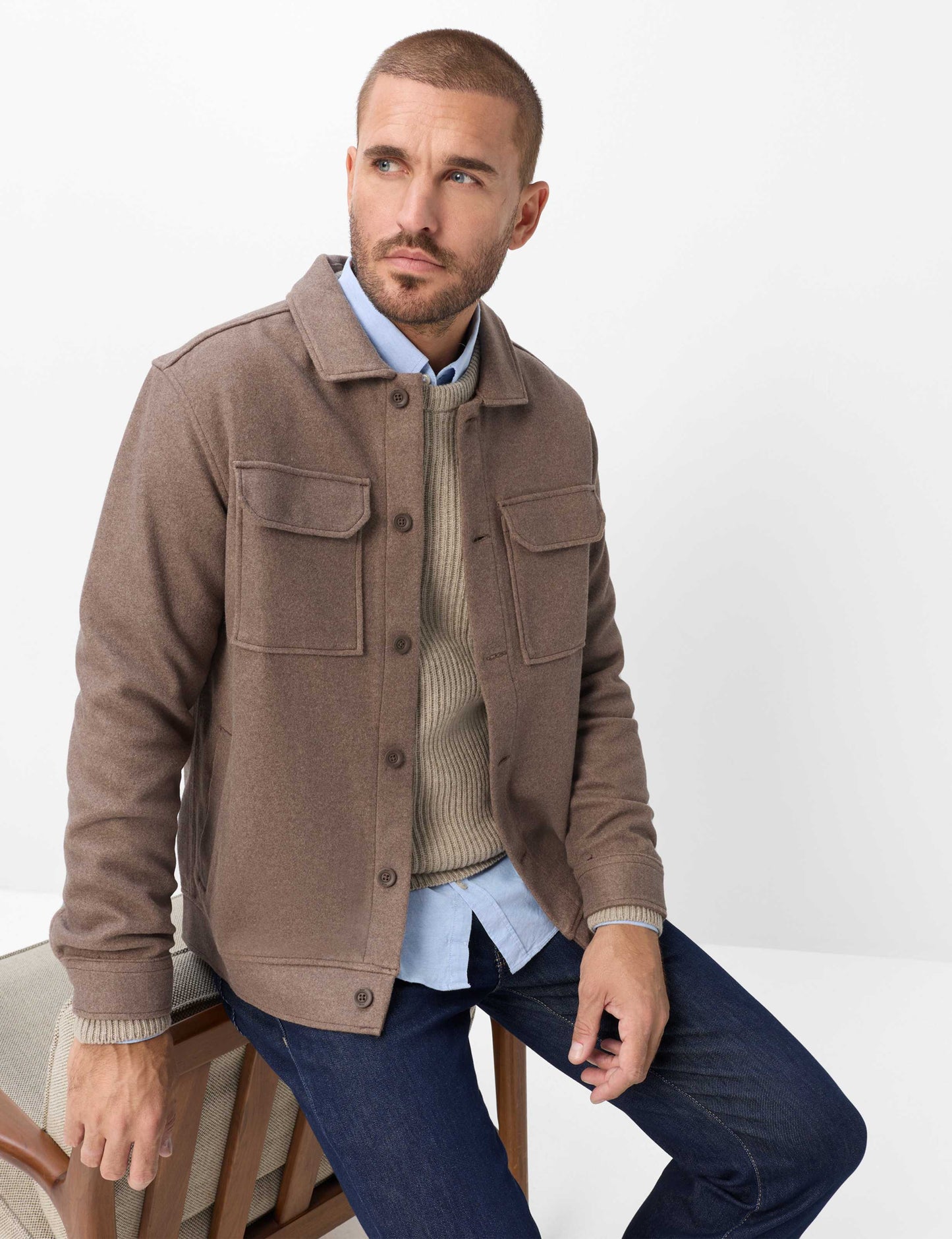 Brax Overshirt - Santiago - Brown