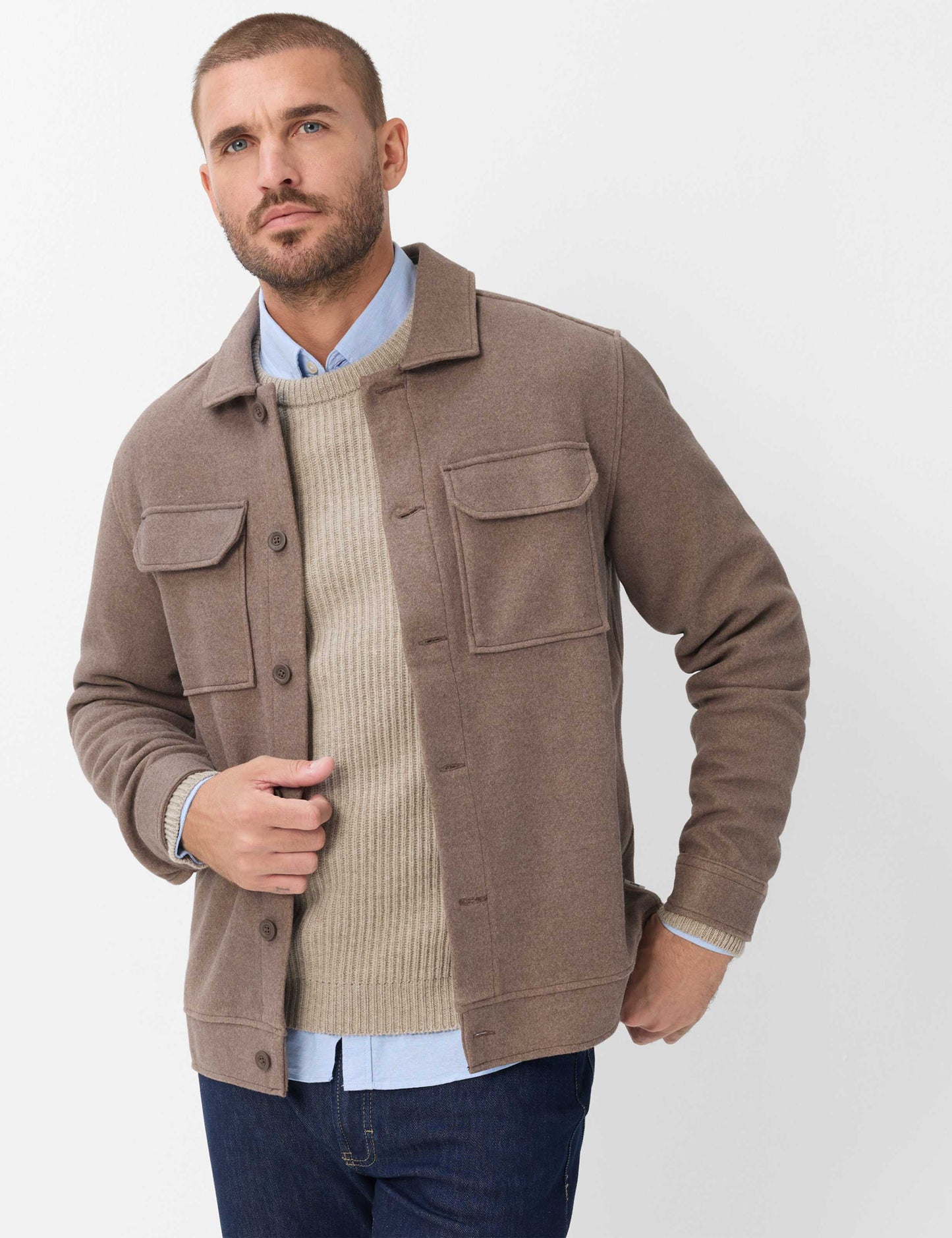 Brax Overshirt - Santiago - Brown