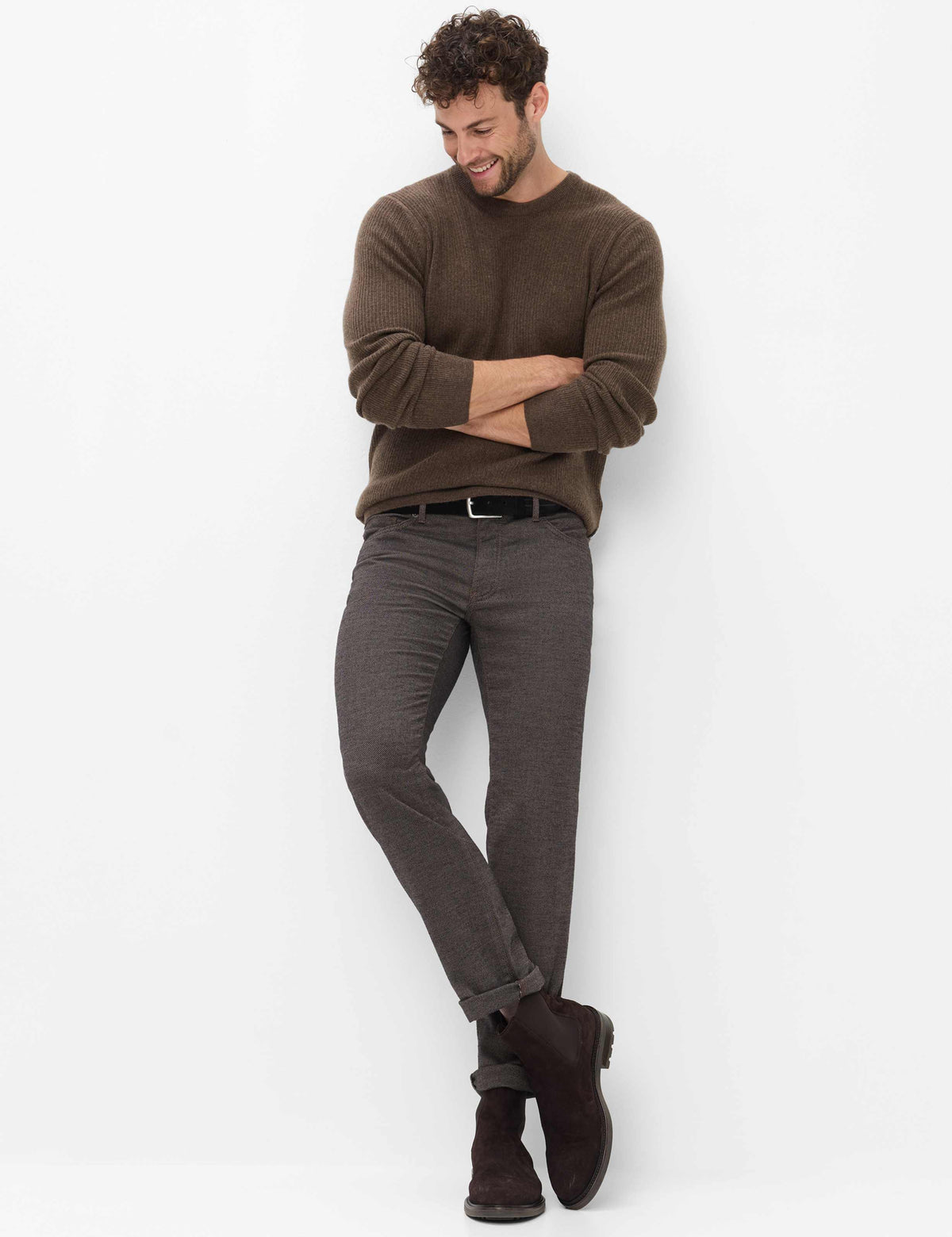 Brax Trousers - Cadiz - Woo.Look - Brown