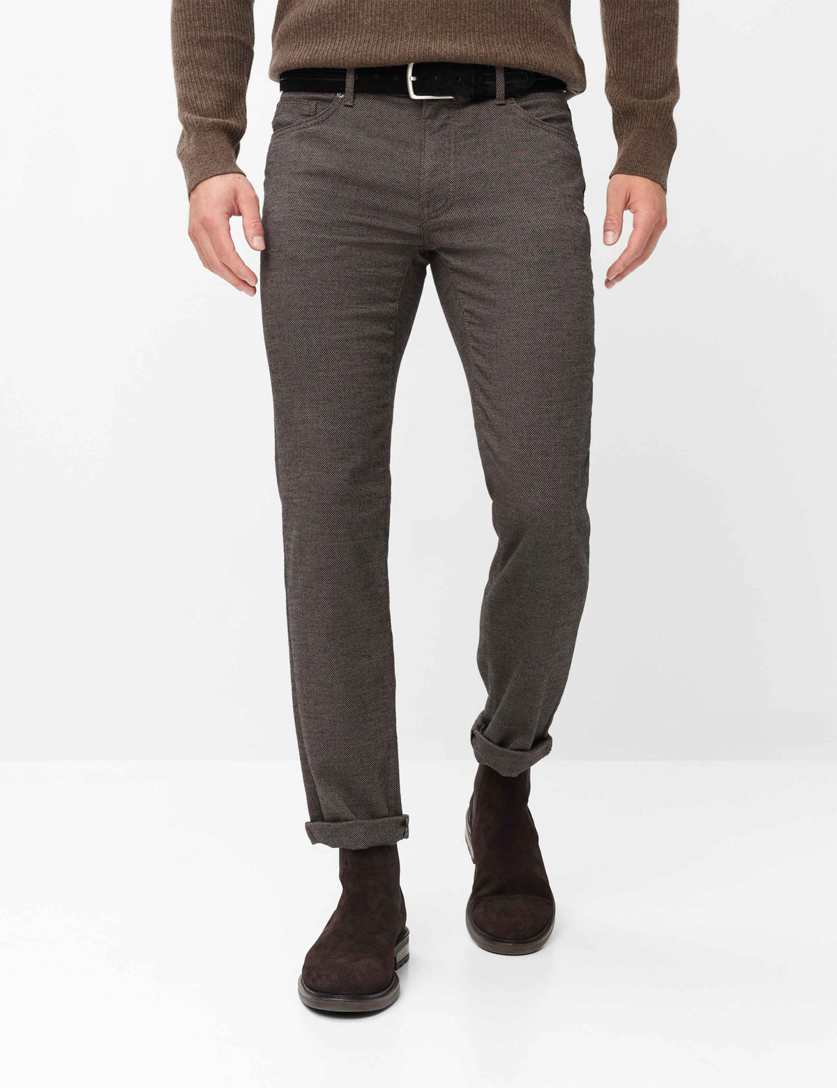 Brax Trousers - Cadiz - Woo.Look - Brown