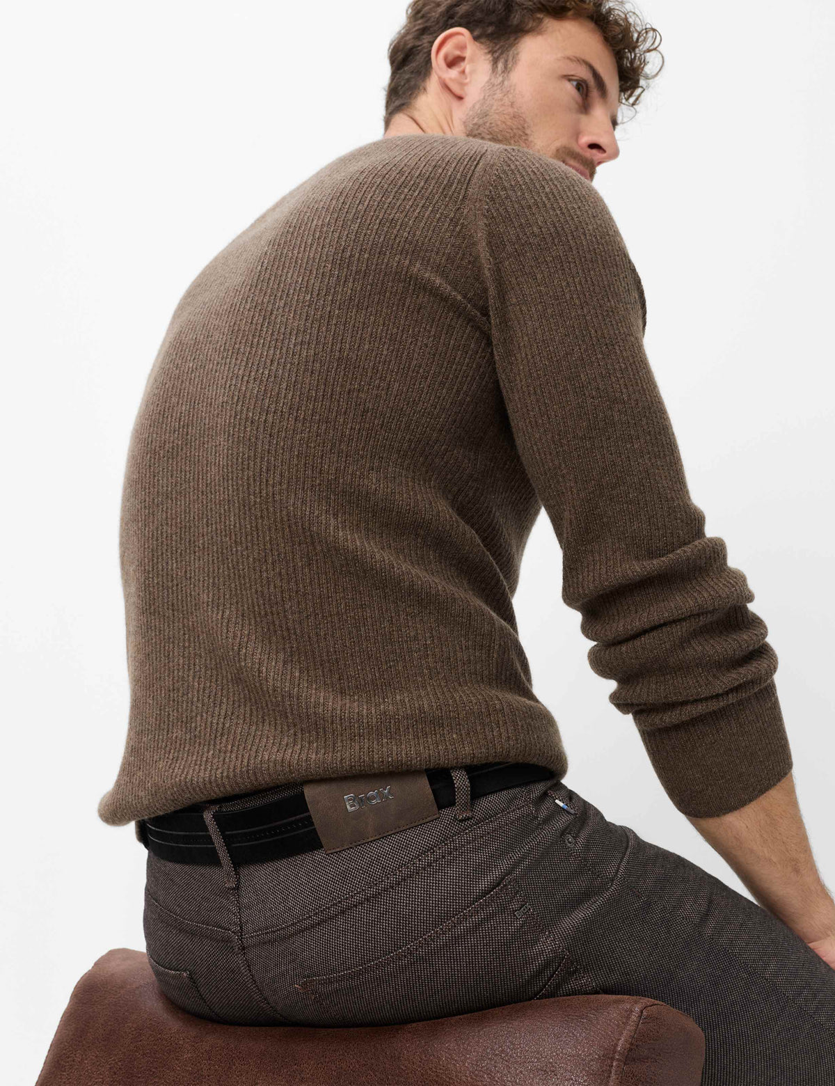 Brax Trousers - Cadiz - Woo.Look - Brown