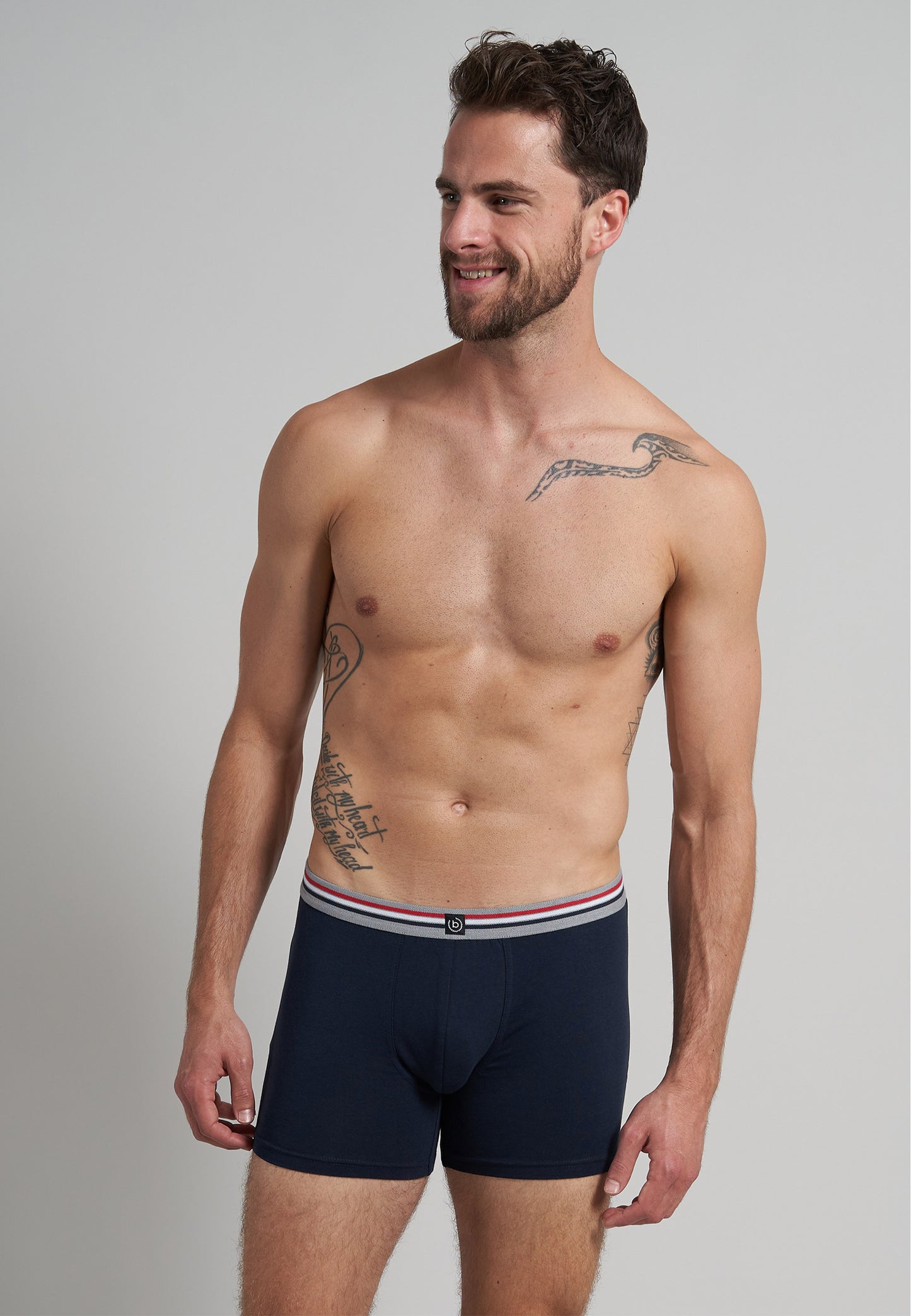 Bugatti Long Boxer Brief (3 pack) - Prague - Navy