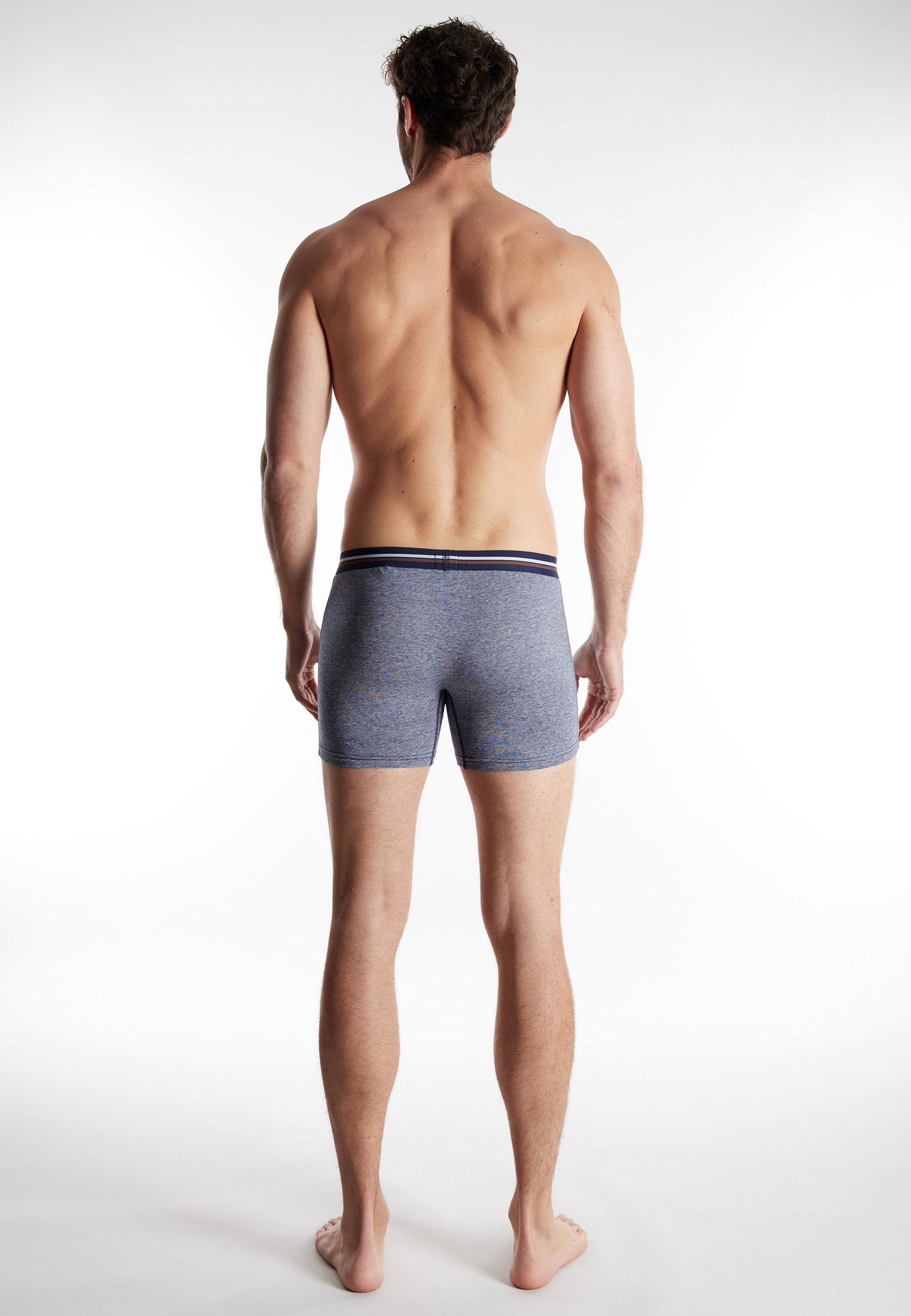 Bugatti Long Boxer Brief (2 pack) - Blue/Dark Stripe