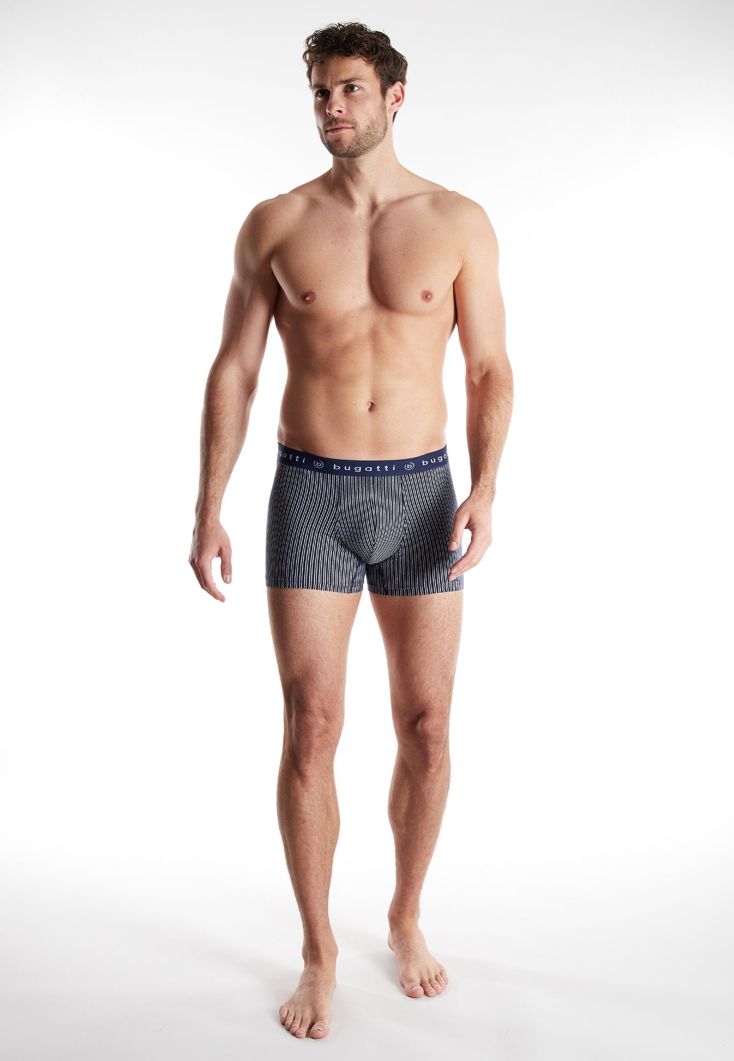 Bugatti Comfort Boxer Brief (3 pack) - Blue Stripe