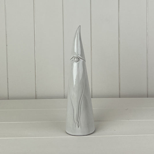 Glazed Ceramic Tall Gonk Ornament (A)