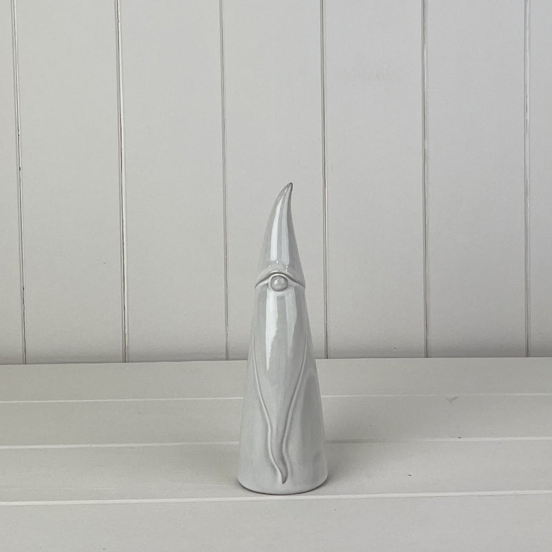 Glazed Ceramic Tall Gonk Ornament (B)