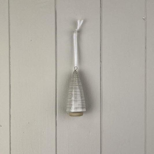 Glazed Ceramic Hanging Tree Decoration (5.9cm)